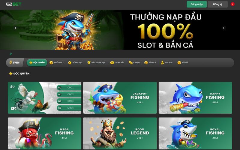 Truy cập vào trang chủ nhà cái E2BET